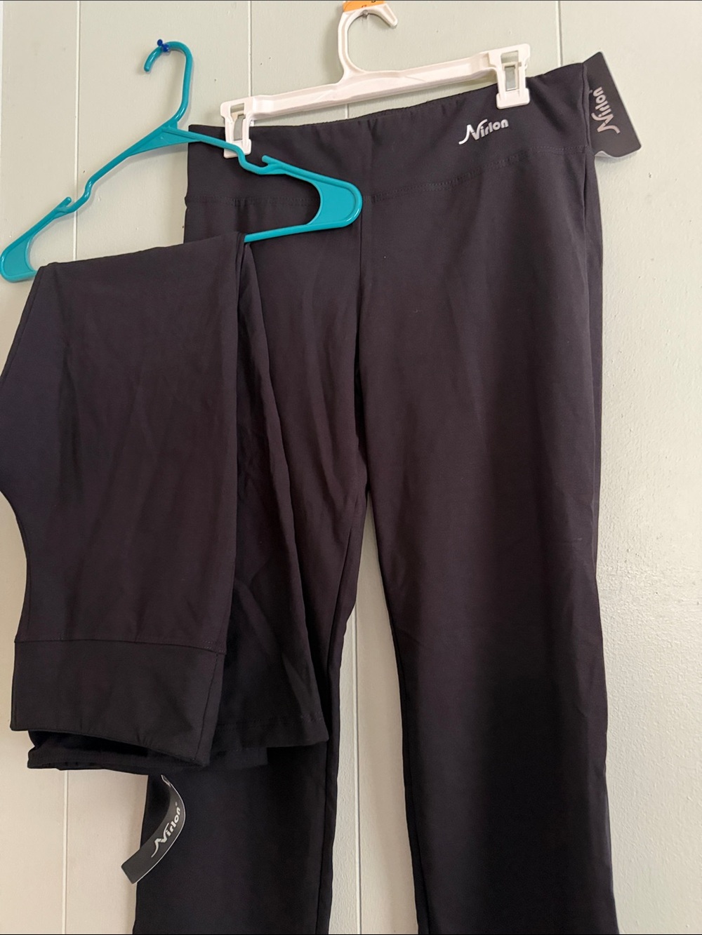 2YOGA PANTS BRAND NEW Women’s Black Straight-Leg Pants waist 16.5 and 17.5 L,XL